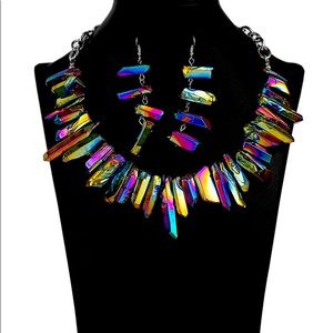 Necklace and earrings